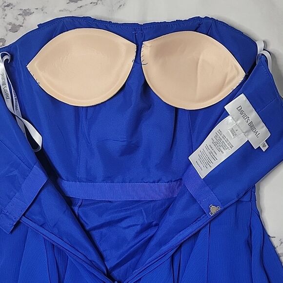 David's Bridal Blue Cocktail/Formal dress - Picture 2 of 3